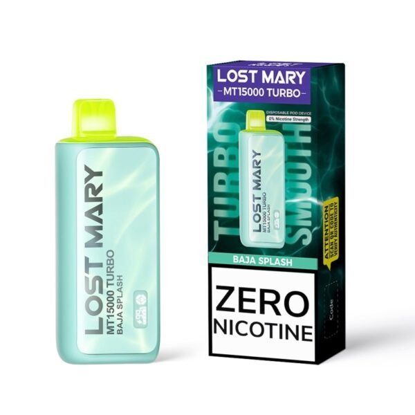 Lost Mary MT15000 Turbo Zero Nicotine Disposable Vape 16ml 0% - Image 7
