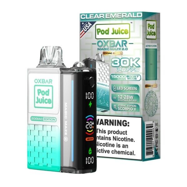 OXBAR 30K Magic Maze 2 Pod Juice Disposable Vape Kit - Image 9