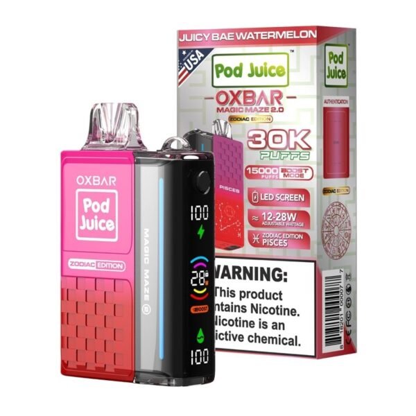 (10-PACK) OXBAR 30K Magic Maze 2 Pod Juice Disposable Vape - Image 8