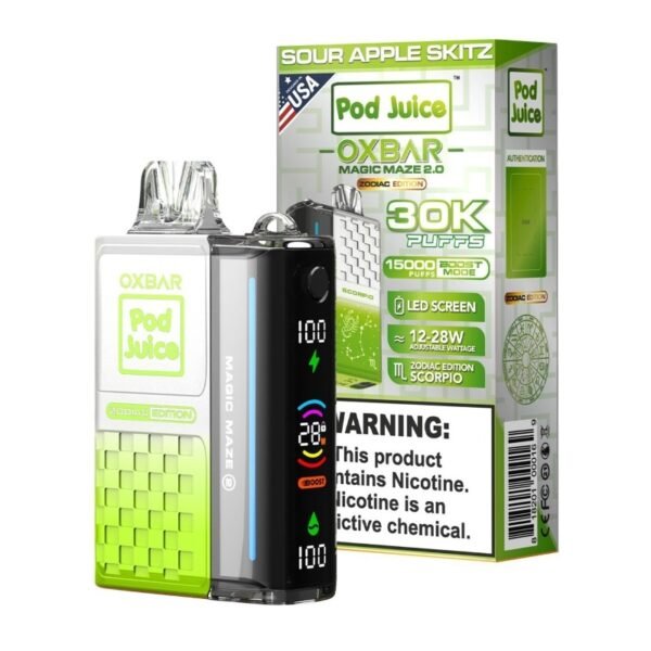 (10-PACK) OXBAR 30K Magic Maze 2 Pod Juice Disposable Vape - Image 7