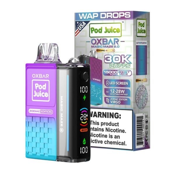 (10-PACK) OXBAR 30K Magic Maze 2 Pod Juice Disposable Vape - Image 4