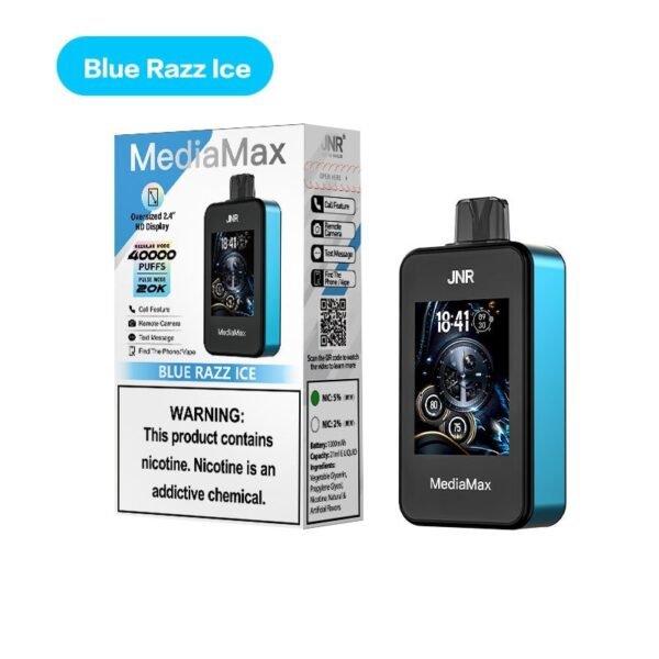 JNR MediaMax 40000 Disposable Vape 21ml 5% - Image 9