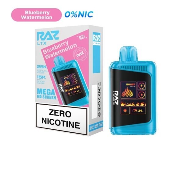 RAZ DC25000 Zero Nicotine Disposable Vape 16ml 0% - Image 5