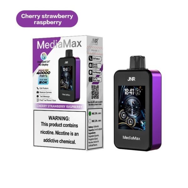 JNR MediaMax 40000 Disposable Vape 21ml 5% - Image 8