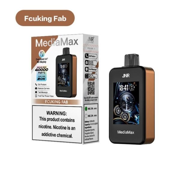 JNR MediaMax 40000 Disposable Vape 21ml 5% - Image 7