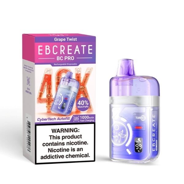 EBCREATE BC Pro 40K Disposable Vape 17ml 5% (40000 Puffs) - Image 17