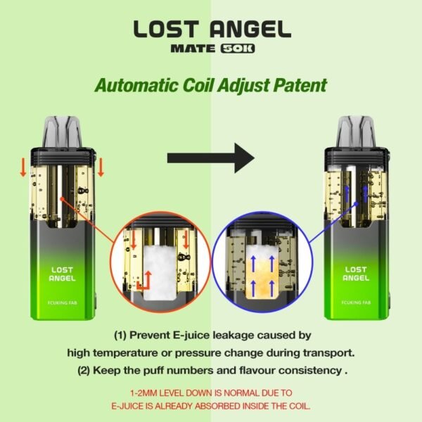 Lost Angel Mate 50K Disposable Vape 20ml 5% (50000 Puffs) - Image 20