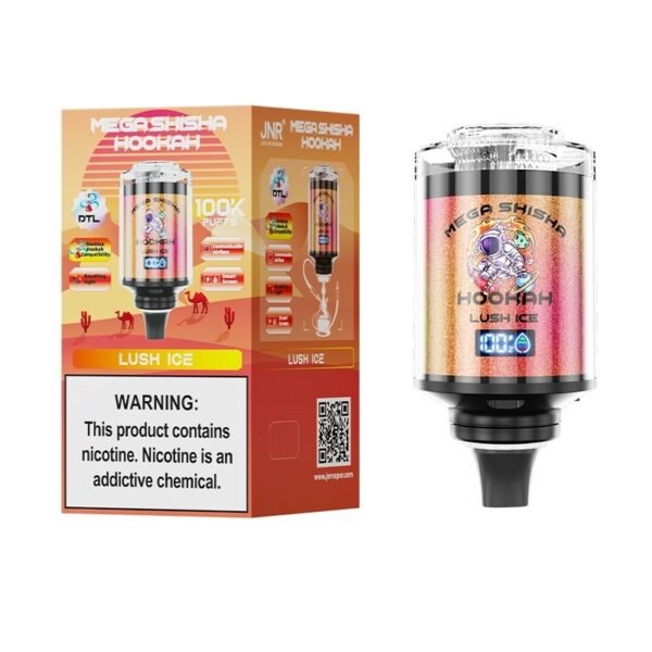 JNR Mega Shisha Hookah 100K Disposable Vape 60ml 2% - Image 7