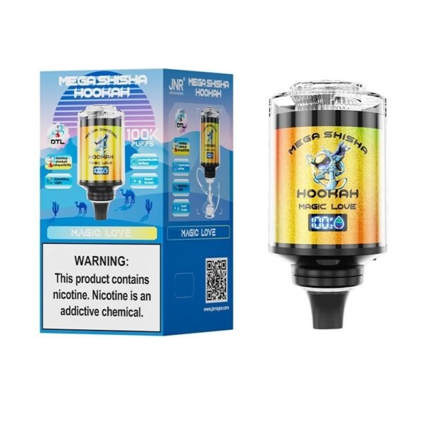 JNR Mega Shisha Hookah 100K Disposable Vape 60ml 2% - Image 6