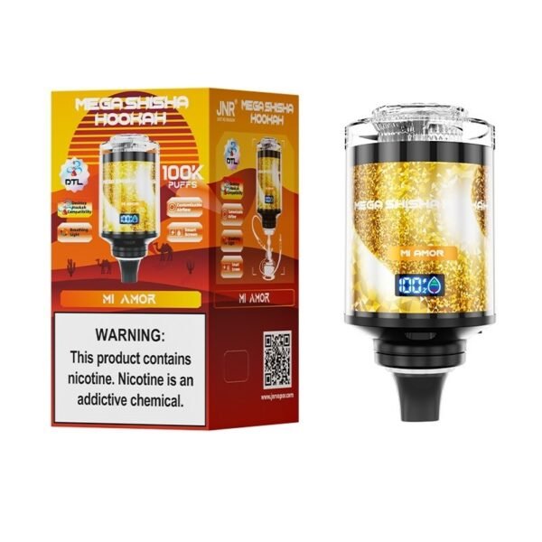 JNR Mega Shisha Hookah 100K Disposable Vape 60ml 2% - Image 5