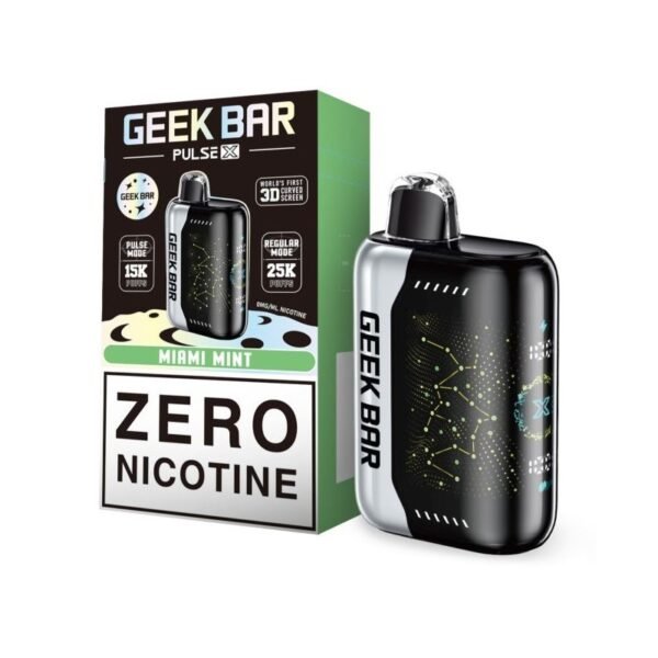 Geek Bar Pulse X 25K Zero Nicotine Disposable Vape 18ml 0% - Image 5