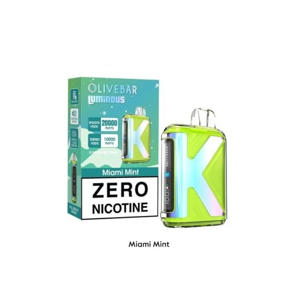 Olive Bar Luminous 20K Nicotine Free Disposable Vape 0% (20000 Puffs) - Image 2