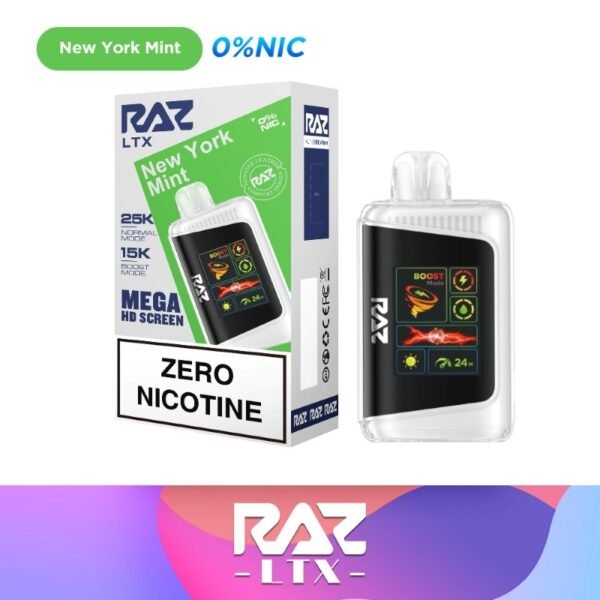 RAZ LTX 25K Nicotine Free Disposable Vape 16ml 0% - Image 4