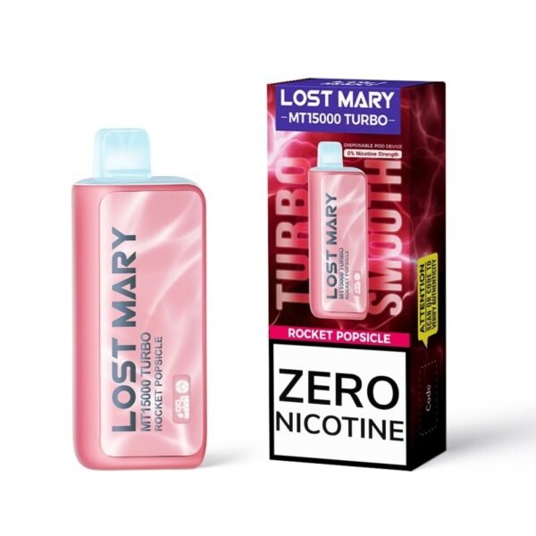 Lost Mary MT15000 Turbo Zero Nicotine Disposable Vape 16ml 0% - Image 4