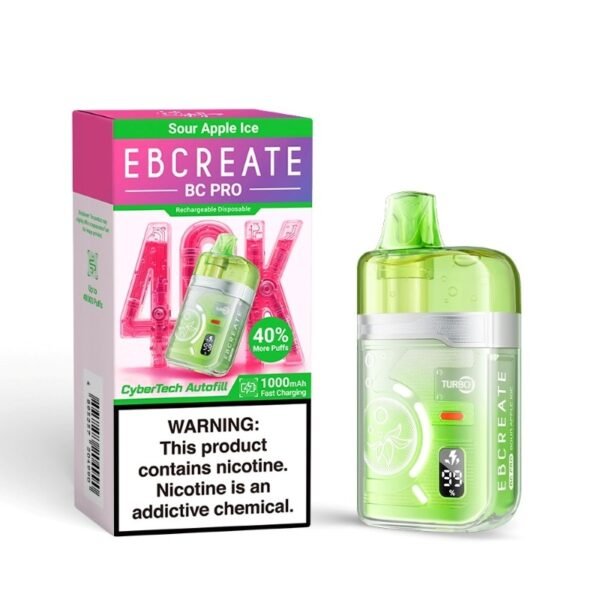 EBCREATE BC Pro 40K Disposable Vape 17ml 5% (40000 Puffs) - Image 6