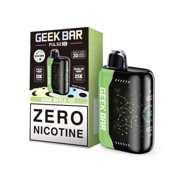 Geek Bar Pulse X 25K Zero Nicotine Disposable Vape 18ml 0% - Image 4