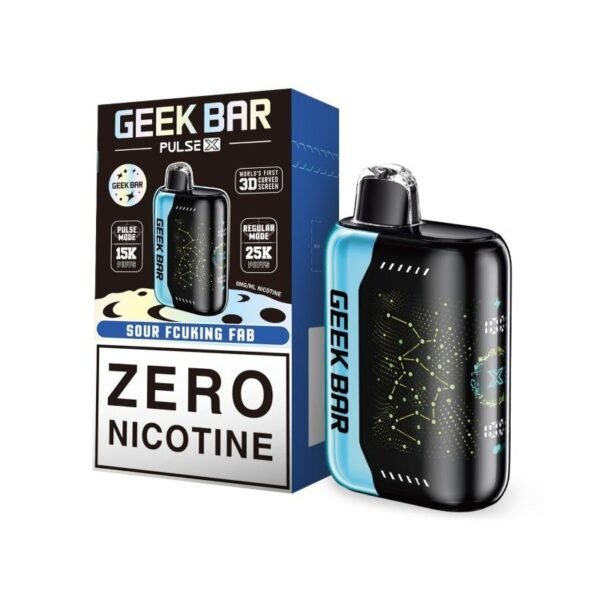 Geek Bar Pulse X 25K Zero Nicotine Disposable Vape 18ml 0% - Image 3