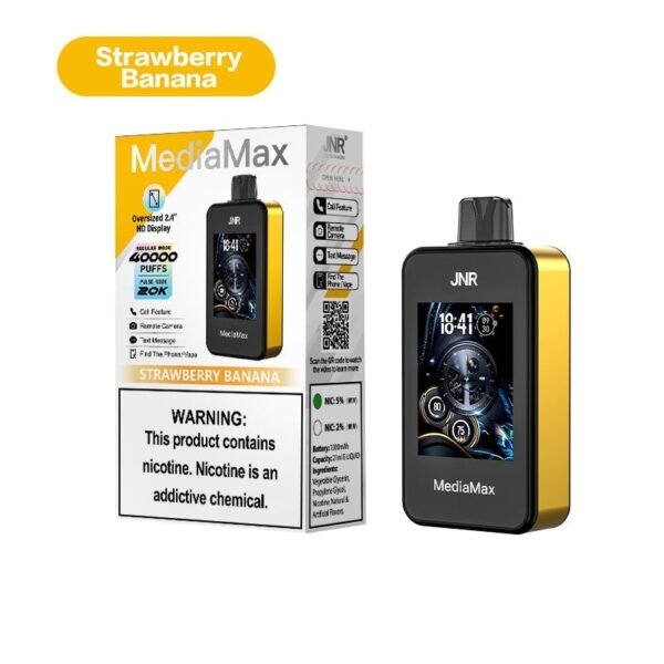 JNR MediaMax 40000 Disposable Vape 21ml 5% - Image 4