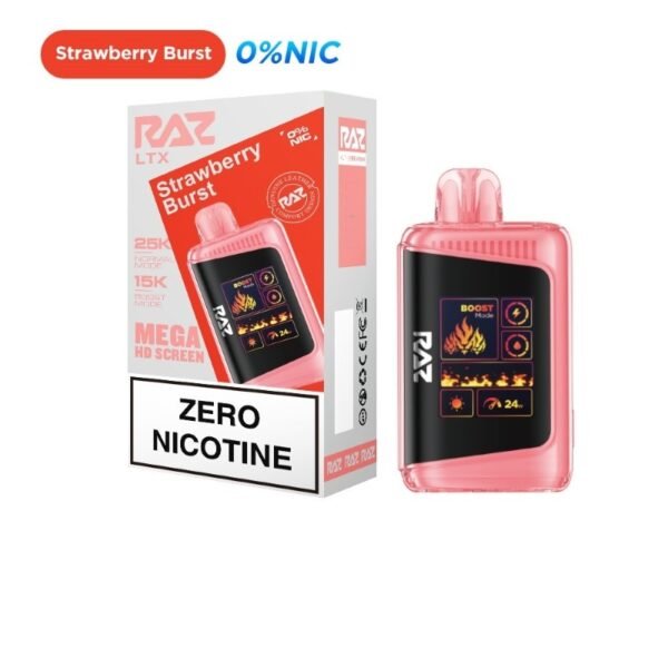 RAZ DC25000 Zero Nicotine Disposable Vape 16ml 0% - Image 2