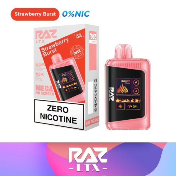 RAZ LTX 25K Nicotine Free Disposable Vape 16ml 0% - Image 2