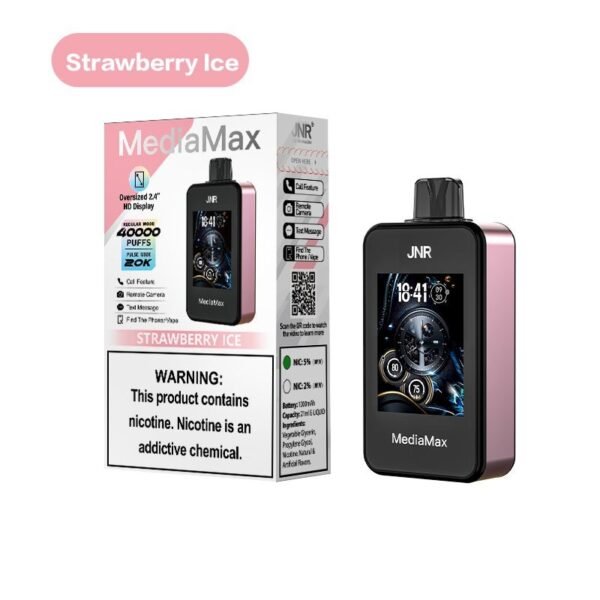 JNR MediaMax 40000 Disposable Vape 21ml 5% - Image 3