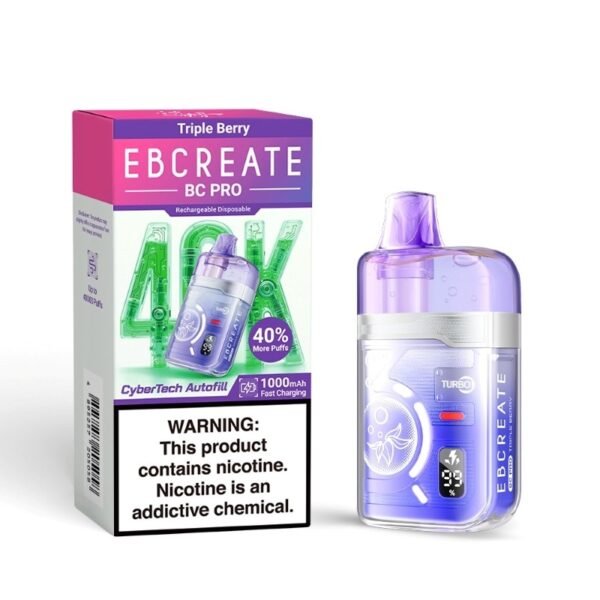 EBCREATE BC Pro 40K Disposable Vape 17ml 5% (40000 Puffs) - Image 10