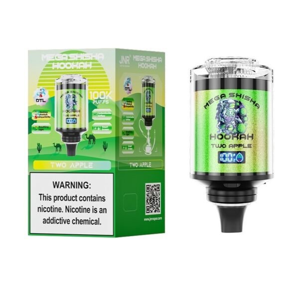 JNR Mega Shisha Hookah 100K Disposable Vape 60ml 2% - Image 2