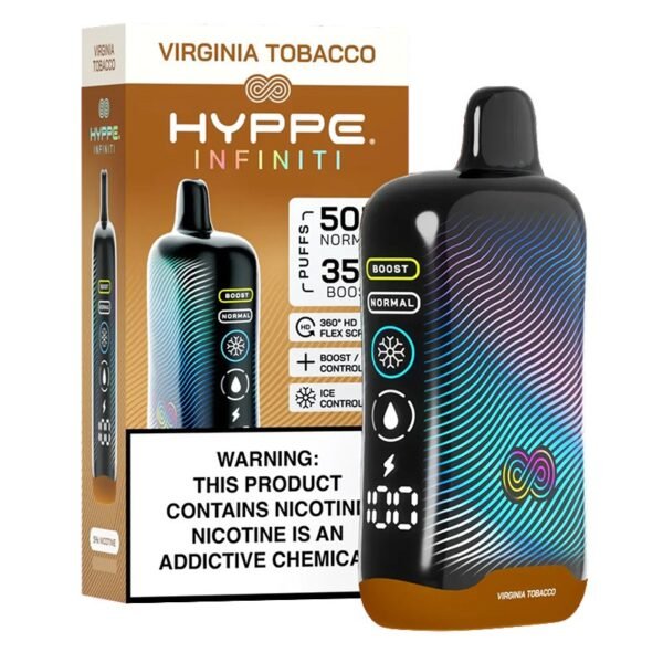 Virginia Tobacco Hyppe Infiniti 50K Puffs Disposable Vape
