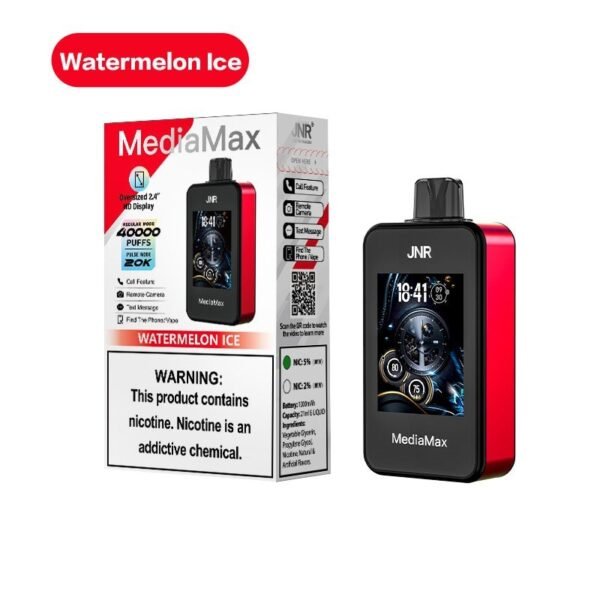 JNR MediaMax 40000 Disposable Vape 21ml 5% - Image 2