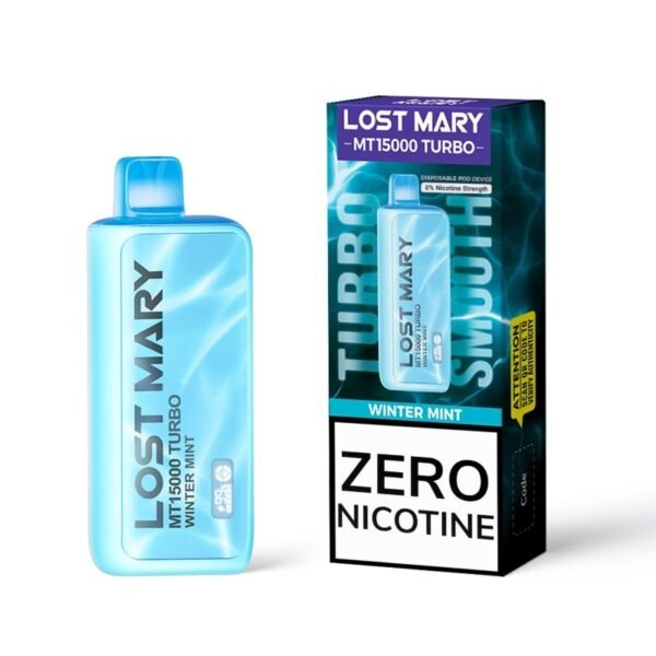 Lost Mary MT15000 Turbo Zero Nicotine Disposable Vape 16ml 0% - Image 3